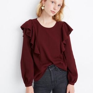 Madewell Ruffle Front Top